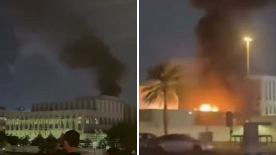 إخماد حريق قرب  القنصلية الأمريكية في دبي