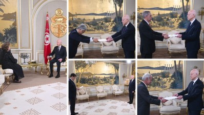 رئيس الجمهورية يتسلم أوراق اعتماد 5 سفراء جدد