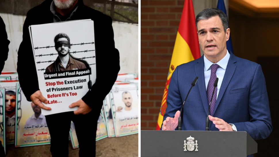 بيدرو سانشيز: قانون إعدام الأسرى الفلسطينيين "خطوة إضافية نحو الفصل العنصري"