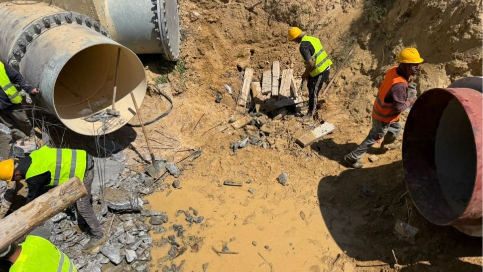 انطلاق أشغال ربط محطة تحلية مياه البحر بسوسة بقناة جلب مياه الشمال على مستوى مدينة معتمر