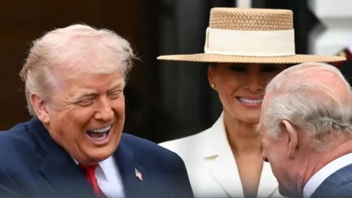 ترامب يمازح الملك تشارلز.. "أمي كانت معجبة بك"