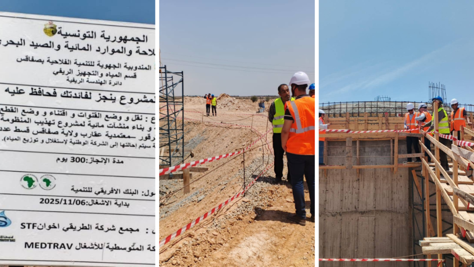 صفاقس: تقدم أشغال مشروع تهيئة المنظومة المائية بمنطقة قرقور الى 60 بالمائة