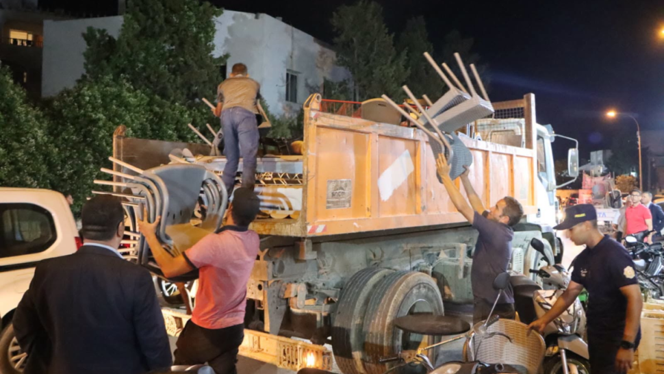 المنستير: حملة ميدانية للتصدّي للاستغلال المفرط للرصيف والطريق العام والانتصاب الفوضوي