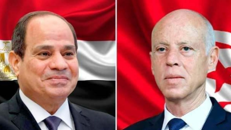 السيسي يؤكد لرئيس الجمهورية استعداد مصر لتقديم الدعم اللازم لتونس لمواجهة الحرائق
