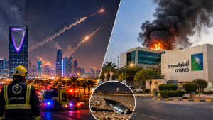 السعودية تحت الاستهداف: إصابات وأضرار في الرياض وحريق بمبنى تابع لأرامكو في الظهران